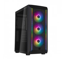 Корпус SilverStone Fara FA511Z-BG без БЖ, 2xUSB3.0, 3x120мм, ARGB VGA 360мм, LCS ready, TG Side Panel, ATX, чорний