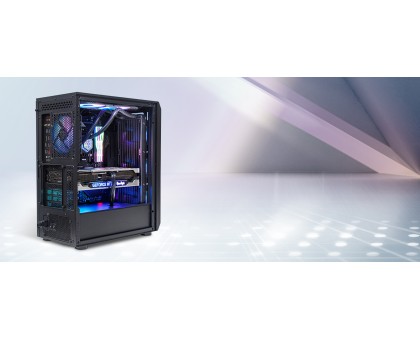 Корпус SilverStone Fara FA511Z-BG без БЖ, 2xUSB3.0, 3x120мм, ARGB VGA 360мм, LCS ready, TG Side Panel, ATX, чорний
