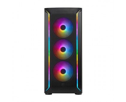 Корпус SilverStone Fara FA511Z-BG без БЖ, 2xUSB3.0, 3x120мм, ARGB VGA 360мм, LCS ready, TG Side Panel, ATX, чорний