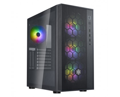 Корпус SilverStone Fara FAR1B-PRO-V2 без БЖ, 2xUSB3.0, 1xUSB2.0, 4x120мм, ARGB VGA 340мм, LCS ready, TG Side Panel, ATX, чорний