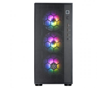 Корпус SilverStone Fara FAR1B-PRO-V2 без БЖ, 2xUSB3.0, 1xUSB2.0, 4x120мм, ARGB VGA 340мм, LCS ready, TG Side Panel, ATX, чорний