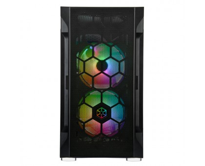 Корпус SilverStone Fara FAH1MB-PRO без БЖ, 1xUSB3.0, 2xUSB2.0, 3x120мм, ARGB VGA 320мм, LCS ready, TG Side Panel, mATX, чорний