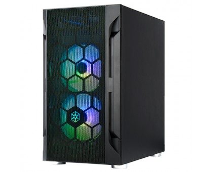 Корпус SilverStone Fara FAH1MB-PRO без БЖ, 1xUSB3.0, 2xUSB2.0, 3x120мм, ARGB VGA 320мм, LCS ready, TG Side Panel, mATX, чорний
