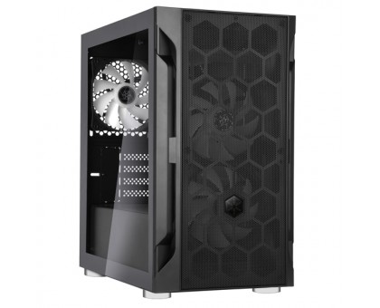 Корпус SilverStone Fara FAH1MB-PRO без БЖ, 1xUSB3.0, 2xUSB2.0, 3x120мм, ARGB VGA 320мм, LCS ready, TG Side Panel, mATX, чорний