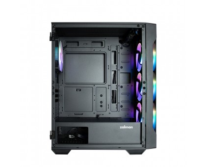 Корпус Zalman I3 Neo TG без БЖ, 1xUSB3.0, 2xUSB2.0, 4x120мм ARGB, VGA 355мм, LCS ready, TG Side/Front Panel, ATX, чорний