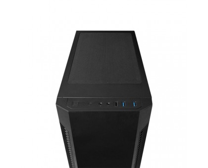 Корпус CHIEFTEC Elox AS-01B, без БЖ, 2xUSB3.2, 1xUSB2.0, 1x120мм, Sound insulated panels, VGA 320мм, LCS ready, ATX, чорний