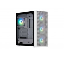 Корпус 2E GAMING Vertex GI01W без БЖ 2xUSB3.0, 1xUSBType-C, 3x140мм ARGB, 1x120мм ARGB, VGA 380мм, LCS ready, контролер з пультом, TG Side Panel, EATX, білий