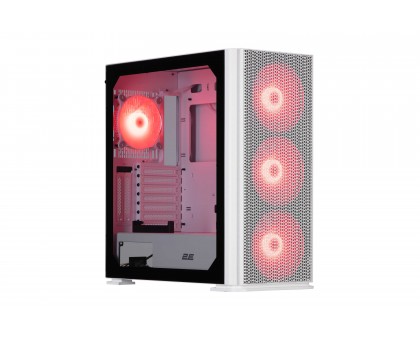 Корпус 2E GAMING Vertex GI01W без БЖ 2xUSB3.0, 1xUSBType-C, 3x140мм ARGB, 1x120мм ARGB, VGA 380мм, LCS ready, контролер з пультом, TG Side Panel, EATX, білий