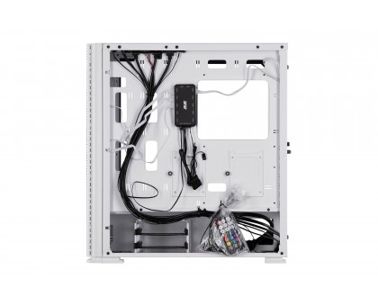 Корпус 2E GAMING Vertex GI01W без БЖ 2xUSB3.0, 1xUSBType-C, 3x140мм ARGB, 1x120мм ARGB, VGA 380мм, LCS ready, контролер з пультом, TG Side Panel, EATX, білий