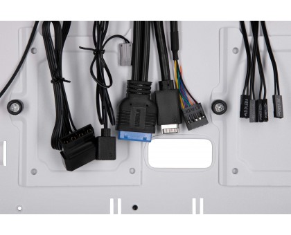 Корпус 2E GAMING Vertex GI01W без БЖ 2xUSB3.0, 1xUSBType-C, 3x140мм ARGB, 1x120мм ARGB, VGA 380мм, LCS ready, контролер з пультом, TG Side Panel, EATX, білий