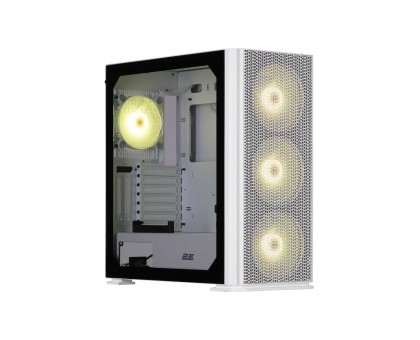 Корпус 2E GAMING Vertex GI01W без БЖ 2xUSB3.0, 1xUSBType-C, 3x140мм ARGB, 1x120мм ARGB, VGA 380мм, LCS ready, контролер з пультом, TG Side Panel, EATX, білий