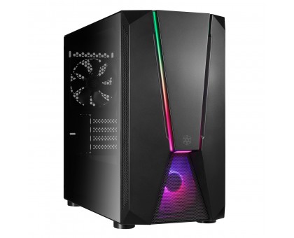 Корпус SilverStone Fara FAV1MB-PRO без БЖ, 2xUSB3.0, 2xUSB2.0, 1x120мм, ARGB VGA 379мм, LCS ready, TG Side Panel, mATX, чорний