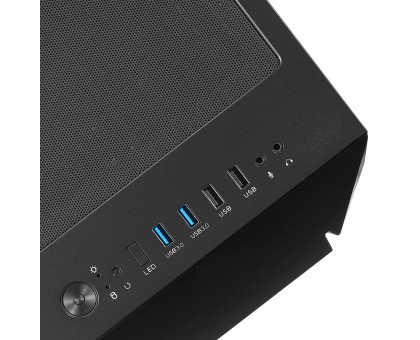 Корпус SilverStone Fara FAV1MB-PRO без БЖ, 2xUSB3.0, 2xUSB2.0, 1x120мм, ARGB VGA 379мм, LCS ready, TG Side Panel, mATX, чорний