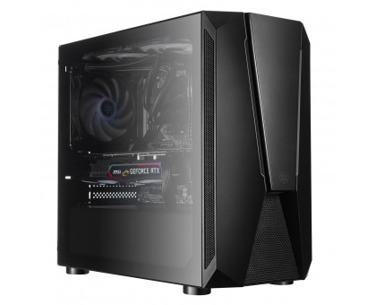 Корпус SilverStone Fara FAV1MB-PRO без БЖ, 2xUSB3.0, 2xUSB2.0, 1x120мм, ARGB VGA 379мм, LCS ready, TG Side Panel, mATX, чорний