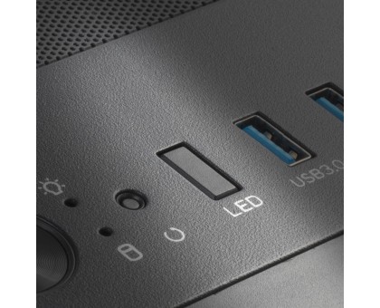 Корпус SilverStone Fara FAV1MB-PRO без БЖ, 2xUSB3.0, 2xUSB2.0, 1x120мм, ARGB VGA 379мм, LCS ready, TG Side Panel, mATX, чорний