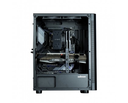 Корпус Zalman I4 без БЖ, 2xUSB3.0, 1xUSB2.0, 6x120мм, VGA 320мм, LCS ready, Mesh Side/Front Panel, ATX, чорний