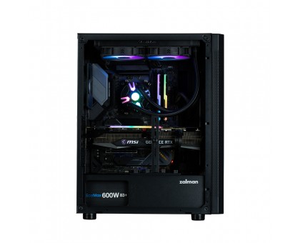Корпус Zalman I4 без БЖ, 2xUSB3.0, 1xUSB2.0, 6x120мм, VGA 320мм, LCS ready, Mesh Side/Front Panel, ATX, чорний