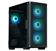 Корпус Zalman M4 без БЖ, 2xUSB3.0, 1xUSB2.0, 4x120мм ARGB, VGA 320мм, LCS ready, TG Side Window, mATX, чорний