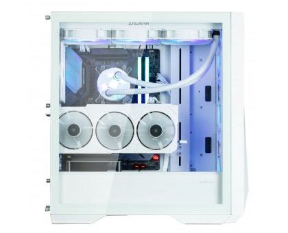 Корпус Zalman Z9 Iceberg MS без БЖ, 2xUSB3.0, 2xUSB2.0, 1xUSB 3.1 Gen2 Type-C, 4x140мм ARGB, VGA 390мм, LCS ready, TG Side Panel, EATX, білий