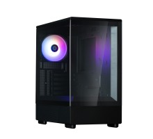 Корпус Zalman P10 без БП, 1xUSB3.0, 1xUSBType-C, 1x120мм ARGB, VGA 384мм, LCS ready, TG Side Panel, mATX, чорний