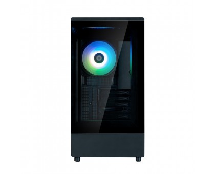 Корпус Zalman P10 без БП, 1xUSB3.0, 1xUSBType-C, 1x120мм ARGB, VGA 384мм, LCS ready, TG Side Panel, mATX, чорний