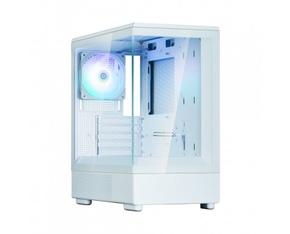 Корпус Zalman P10 без БП, 1xUSB3.0, 1xUSBType-C, 1x120мм ARGB, VGA 384мм, LCS ready, TG Side Panel, mATX, білий