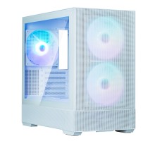 Корпус Zalman P30 AIR без БП, 1xUSB3.0, 1xUSBType-C, 3x140мм ARGB, VGA 392мм, LCS ready, TG Side Panel, mATX, білий