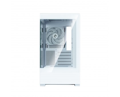 Корпус Zalman P30 White V2, без БЖ, 1xUSB3.0, 1хUSB Type-C, 3x120мм ARGB, TG Front/Side Panel, mATX, білий