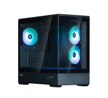 Корпус Zalman P30 Black V2, без БЖ, 1xUSB3.0, 1хUSB Type-C, 3x120мм ARGB, TG Front/Side Panel, mATX, чорний