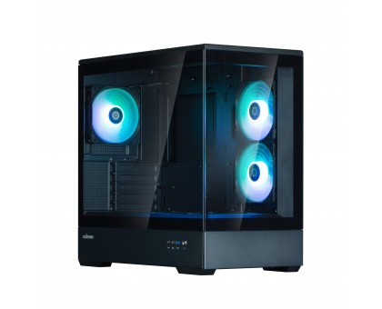 Корпус Zalman P30 Black V2, без БЖ, 1xUSB3.0, 1хUSB Type-C, 3x120мм ARGB, TG Front/Side Panel, mATX, чорний Корпус Zalman P30 Black V2, без БЖ, 1xUSB3.0, 1хUSB Type-C, 3x120мм ARGB, TG Front/Side Panel, mATX, чорний