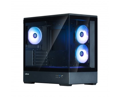 Корпус Zalman P30 Black V2, без БЖ, 1xUSB3.0, 1хUSB Type-C, 3x120мм ARGB, TG Front/Side Panel, mATX, чорний Корпус Zalman P30 Black V2, без БЖ, 1xUSB3.0, 1хUSB Type-C, 3x120мм ARGB, TG Front/Side Panel, mATX, чорний