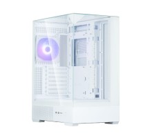 Корпус Zalman P40 Prism без БЖ, 2xUSB3.0, 1xUSBType-C, 1x120мм ARGB, VGA 420мм, LCS ready, TG 3x Panels, ATX, білий