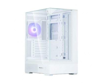 Корпус Zalman P40 Prism без БЖ, 2xUSB3.0, 1xUSBType-C, 1x120мм ARGB, VGA 420мм, LCS ready, TG 3x Panels, ATX, білий