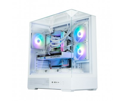 Корпус Zalman P40 Prism без БЖ, 2xUSB3.0, 1xUSBType-C, 1x120мм ARGB, VGA 420мм, LCS ready, TG 3x Panels, ATX, білий
