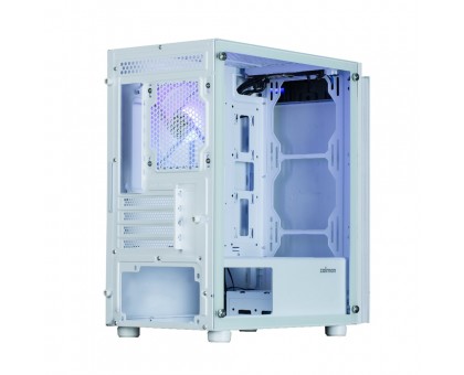 Корпус Zalman T4 Plus без БЖ, 2xUSB3.0, 1xUSB2.0, 1x120мм ARGB, VGA 3200мм, LCS ready, TG Side Panel, mATX, білий