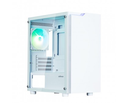 Корпус Zalman T4 Plus без БЖ, 2xUSB3.0, 1xUSB2.0, 1x120мм ARGB, VGA 3200мм, LCS ready, TG Side Panel, mATX, білий