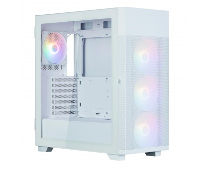 Корпус Zalman S5 Neo без БЖ, 1xUSB3.1, 1xUSB2.0, 4x120мм FRGB, VGA 390мм, LCS ready, TG Side Panel, ATX, білий