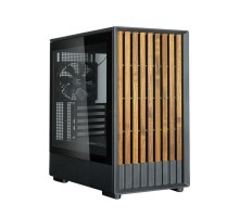 Корпус Zalman P10 Namu без БП, 1xUSB3.0, 1xUSBType-C, 2x120мм, 1x120мм ARGB, VGA 340мм, LCS ready, TG Side Panel, mATX, чорний