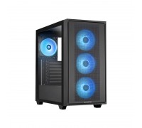 Корпус CHIEFTEC Gaming Hunter 3, без БЖ, 2xUSB3.0, 1xUSB3.2 Gen2 Type-C, 4x120мм ARGB, VGA 425мм, LCS ready, TG Side panel, EATX, чорний
