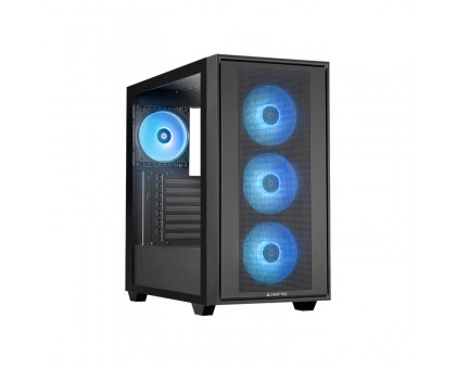 Корпус CHIEFTEC Gaming Hunter 3, без БЖ, 2xUSB3.0, 1xUSB3.2 Gen2 Type-C, 4x120мм ARGB, VGA 425мм, LCS ready, TG Side panel, EATX, чорний