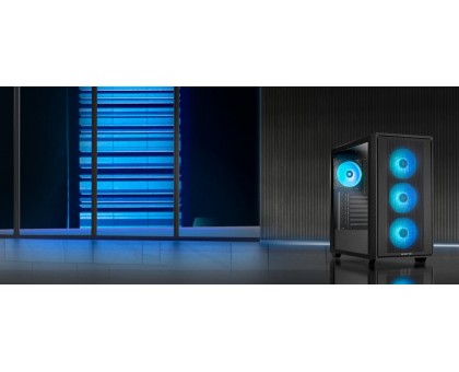 Корпус CHIEFTEC Gaming Hunter 3, без БЖ, 2xUSB3.0, 1xUSB3.2 Gen2 Type-C, 4x120мм ARGB, VGA 425мм, LCS ready, TG Side panel, EATX, чорний
