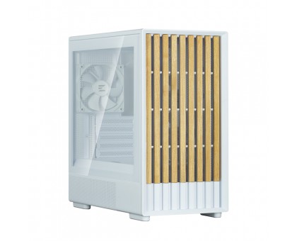 Корпус Zalman P10 Namu без БП, 1xUSB3.0, 1xUSBType-C, 2x120мм, 1x120мм ARGB, VGA 340мм, LCS ready, TG Side Panel, mATX, білий