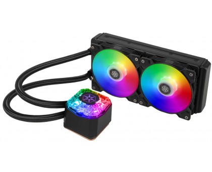 Система жидкостного оxлаждения SilverStone Icegem 240P-ARGB LGA2066, 2011, 1366, 115x, 1366, TRX4TR4, AM4, AM3, AM3+, AM2, AM2+, FM1, FM2 TDP280W чёрный