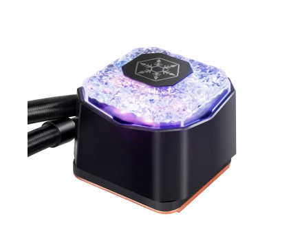 Система жидкостного оxлаждения SilverStone Icegem 240P-ARGB LGA2066, 2011, 1366, 115x, 1366, TRX4TR4, AM4, AM3, AM3+, AM2, AM2+, FM1, FM2 TDP280W чёрный