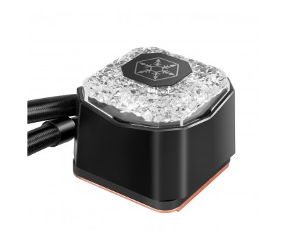 Система жидкостного оxлаждения SilverStone Icegem 240P-ARGB LGA2066, 2011, 1366, 115x, 1366, TRX4TR4, AM4, AM3, AM3+, AM2, AM2+, FM1, FM2 TDP280W чёрный