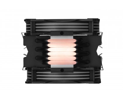 Процесорний кулер 2E GAMING Air Cool AC120D6-ARGB, LGA1851, 1700, 1366, 1200, 115x, AM5, AM4, AM3, AM3+, AM2, AM2+, FM2, FM1, 4pin PWM, 3pin +5VARGB, TDP 200W