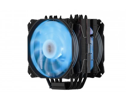 Процесорний кулер 2E GAMING Air Cool AC120D6-ARGB, LGA1851, 1700, 1366, 1200, 115x, AM5, AM4, AM3, AM3+, AM2, AM2+, FM2, FM1, 4pin PWM, 3pin +5VARGB, TDP 200W
