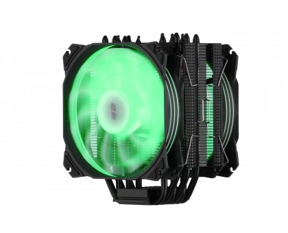 Процесорний кулер 2E GAMING Air Cool AC120D6-ARGB, LGA1851, 1700, 1366, 1200, 115x, AM5, AM4, AM3, AM3+, AM2, AM2+, FM2, FM1, 4pin PWM, 3pin +5VARGB, TDP 200W