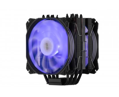 Процесорний кулер 2E GAMING Air Cool AC120D6-ARGB, LGA1851, 1700, 1366, 1200, 115x, AM5, AM4, AM3, AM3+, AM2, AM2+, FM2, FM1, 4pin PWM, 3pin +5VARGB, TDP 200W