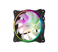 Корпусний вентилятор 2E GAMING F120OI-ARGB, 120мм, 1200rpm, 3pin, 3pin +5VARGB, 25.3dBa, чорний